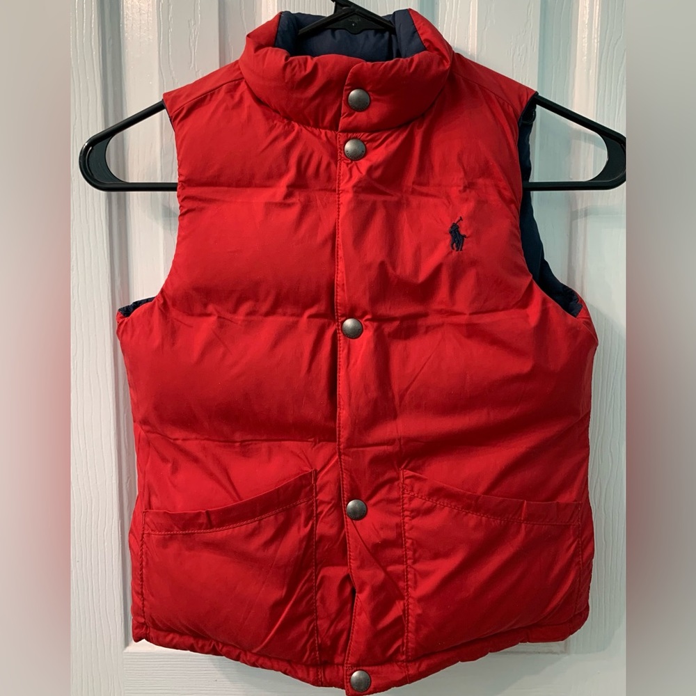 Boys Polo Ralph Lauren Reversible Puffer Vest Size 5 - Picture 2 of 3